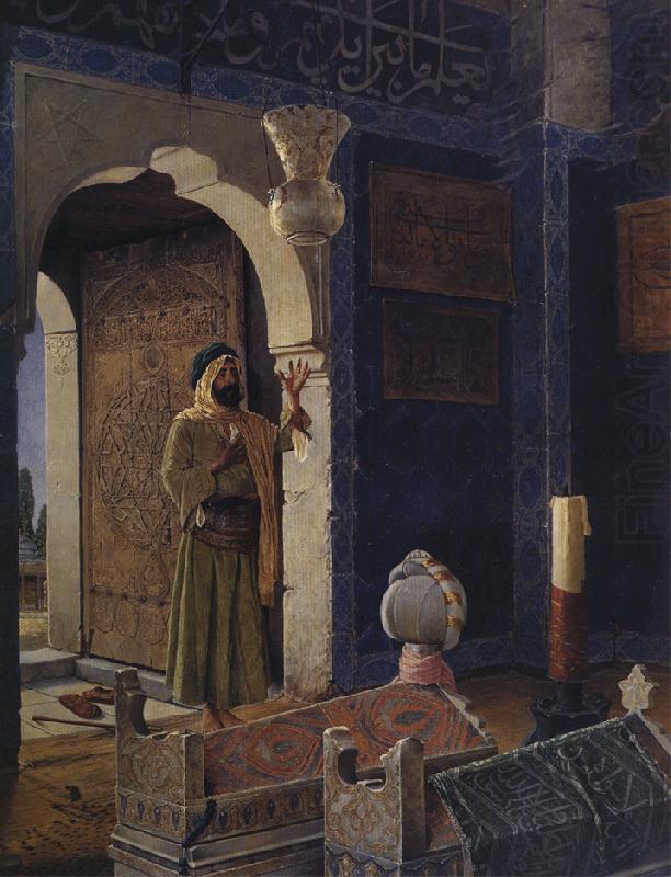 Osman Hamdy Bey Old Man in front of a Child's Tomb. china oil painting image